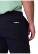 Thumbnail Pantalon jogging marine uni avec une coupe droite à zip et à bouton - Image 3
