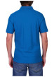 Thumbnail Polo en coton biologique bleu canard uni avec une coupe droite - Image 2