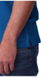 Thumbnail Polo en coton biologique bleu canard uni avec une coupe droite - Image 4