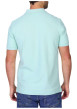 Thumbnail Polo en coton biologique vert d'eau uni avec une coupe droite - Image 2