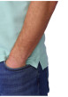 Thumbnail Polo en coton biologique vert d'eau uni avec une coupe droite - Image 4