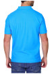 Thumbnail Polo en coton biologique bleu uni avec une coupe droite et un col à revers - Image 2