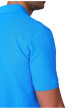Thumbnail Polo en coton biologique bleu uni avec une coupe droite et un col à revers - Image 3