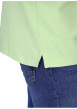 Thumbnail Polo en coton biologique vert uni avec une coupe droite et un col à revers - Image 4
