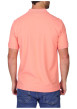 Thumbnail Polo en coton biologique rose uni avec une coupe droite et un col à revers - Image 2