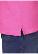 Thumbnail Polo en coton biologique rose uni avec une coupe droite et un col à revers - Image 4