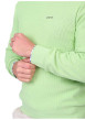 Thumbnail Pull en coton biologique vert uni avec une coupe droite et un col rond - Image 4