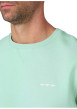 Thumbnail Sweat vert d'eau uni avec une coupe droite et un col rond - Image 3
