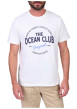Thumbnail T-shirt en coton biologique blanc à imprimé avec une coupe droite