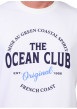 Thumbnail T-shirt en coton biologique blanc à imprimé avec une coupe droite - Image 3