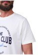 Thumbnail T-shirt en coton biologique blanc à imprimé avec une coupe droite - Image 4
