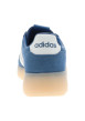 Thumbnail Baskets en cuir bleu à talon plat avec des lacets et un revêtement doux - Image 6