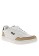 Thumbnail Baskets blanches à talon plat avec des lacets et logo brodé sur le côté - Image 3