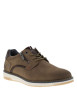 Thumbnail Baskets taupe à talon plat avec des lacets et un zip latéral - Image 3
