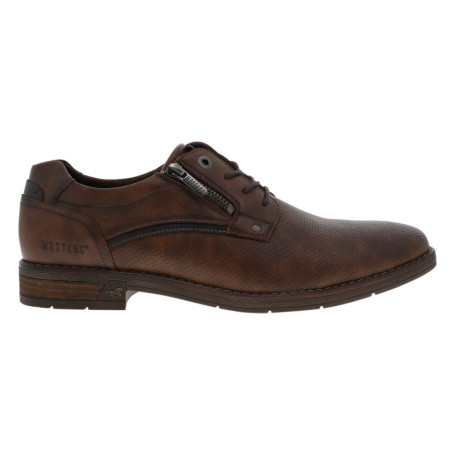 Derbies marron à talon décroché bas avec des...