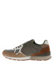 Thumbnail Baskets running Brit Must M en cuir kaki à talon plat avec des lacets - Image 2