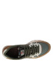 Thumbnail Baskets running Brit Must M en cuir kaki à talon plat avec des lacets - Image 4