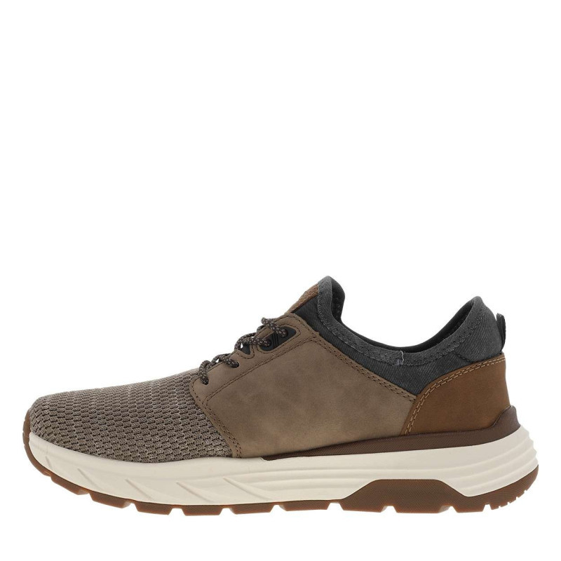 Rieker® - Sneakers Taupe à Talon Plat Et à Slip-on Avec Des Lacets Décoratifs - Beige