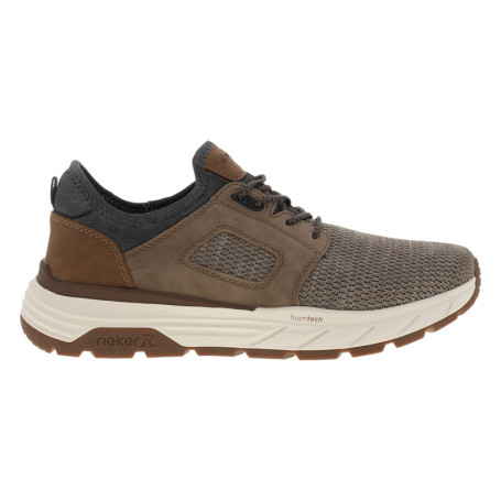 Sneakers taupe à talon plat et à slip-on avec...