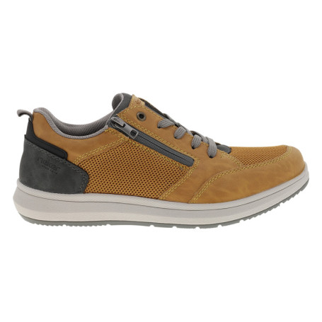 Sneakers jaune à talon plat avec des lacets et...