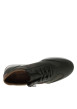 Thumbnail Sneakers en cuir kaki à talon plat avec des lacets et un zip latéral - Image 4