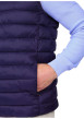 Thumbnail Doudoune marine unie avec une coupe droite et une fermeture zippée - Image 3