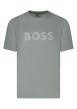 Thumbnail T-shirt en coton vert d'eau pourvu d'un col rond et de manches courtes