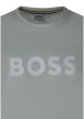 Thumbnail T-shirt en coton vert d'eau pourvu d'un col rond et de manches courtes - Image 3