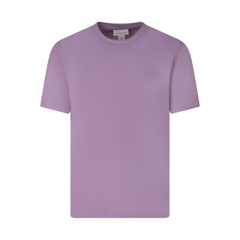 Calvin Klein Jeans - T-shirt En Coton Rose Uni Pourvu D'une Coupe Droite Et D'un Col Rond - Rose Calvin Klein Jeans - T-shirt En Coton Rose Uni Pourvu D'une Coupe Droite Et D'un Col Rond - Rose
