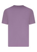Thumbnail T-shirt en coton rose uni pourvu d'une coupe droite et d'un col rond - Image 2