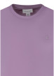 Thumbnail T-shirt en coton rose uni pourvu d'une coupe droite et d'un col rond - Image 3
