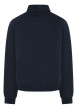 Thumbnail Blouson marine à coupe ajustée pourvu d'un col montant zippé - Image 2
