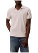 Thumbnail Polo en coton beige à coupe droite pourvu d'un col v bord-côte - Image 2