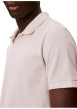 Thumbnail Polo en coton beige à coupe droite pourvu d'un col v bord-côte - Image 4