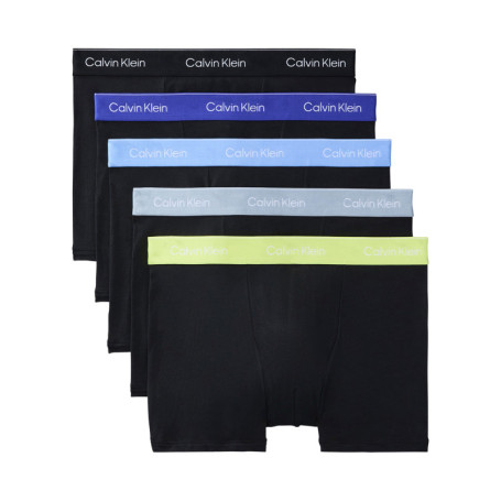Lot de 5 boxers en coton noirs pourvus d'une...