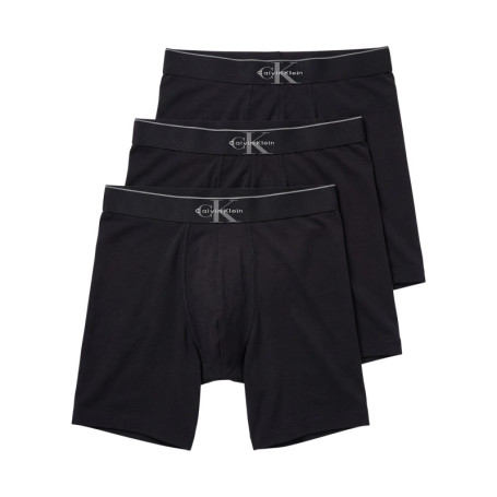 Lot de 3 boxers longs en coton noirs pourvus...