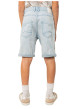 Thumbnail Short en coton mélangé stone uni pourvu de multiples poches - Image 2