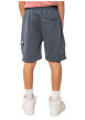Thumbnail Short jogging marine uni pourvu d'un cordon de serrage et d'une coupe droite - Image 2