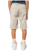 Thumbnail Short chino en coton écru uni pourvu de multiples poches et d'une coupe droite - Image 2
