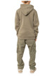 Thumbnail Sweat kaki uni pourvu d'une poche kangourou et d'une capuche - Image 2
