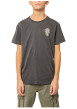 Thumbnail T-shirt en coton noir uni pourvu d'une coupe droite et d'un col rond