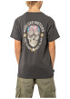 Thumbnail T-shirt en coton noir uni pourvu d'une coupe droite et d'un col rond - Image 2