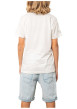 Thumbnail T-shirt en coton blanc uni pourvu d'une coupe droite et d'un col rond - Image 2