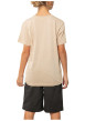 Thumbnail T-shirt en coton beige uni pourvu d'une coupe droite et d'un col rond - Image 2