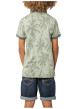 Thumbnail Polo en coton vert d'eau tropical pourvu d'une coupe droite et d'un col polo - Image 2
