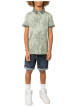 Thumbnail Polo en coton vert d'eau tropical pourvu d'une coupe droite et d'un col polo - Image 3