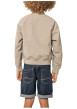 Thumbnail Bomber beige uni pourvu d'une coupe droite et de manches longues - Image 2