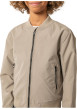Thumbnail Bomber beige uni pourvu d'une coupe droite et de manches longues - Image 4