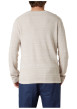 Thumbnail Pull en coton beige uni pourvu d'une coupe droite et d'un col rond - Image 2