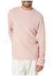 Thumbnail Pull en coton corail uni pourvu d'une coupe droite et d'un col rond